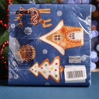 Новый год. Салфетки бумажные Fresco "Новогодние пряники", 2 слоя, 33*33 см, 20 листов