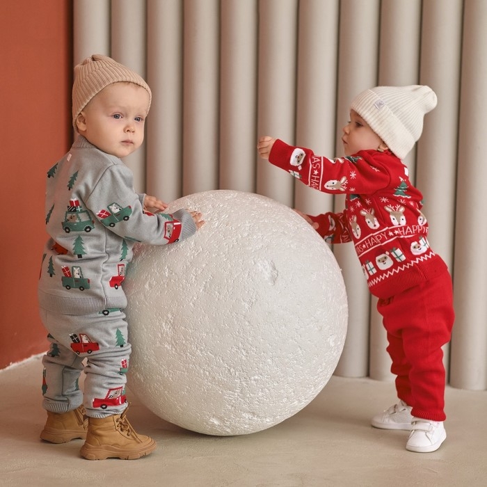Комплект вязаный Крошка Я Комплект вязаный Крошка Я "Xmas" рост 98-104 см