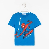 Футболка MARVEL "Человек-паук", рост 110-116 (32), синий Футболка MARVEL "Человек-паук", рост 110-116 (32), синий