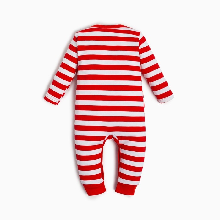 Комбинезон Крошка Я &laquo;Оленёнок&raquo;, рост 68-74 см, цвет красный/белый