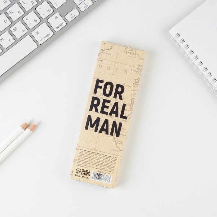 Подарочная ручка «Настоящему мужчине», матовая, металл Подарочная ручка «Настоящему мужчине», матовая, металл