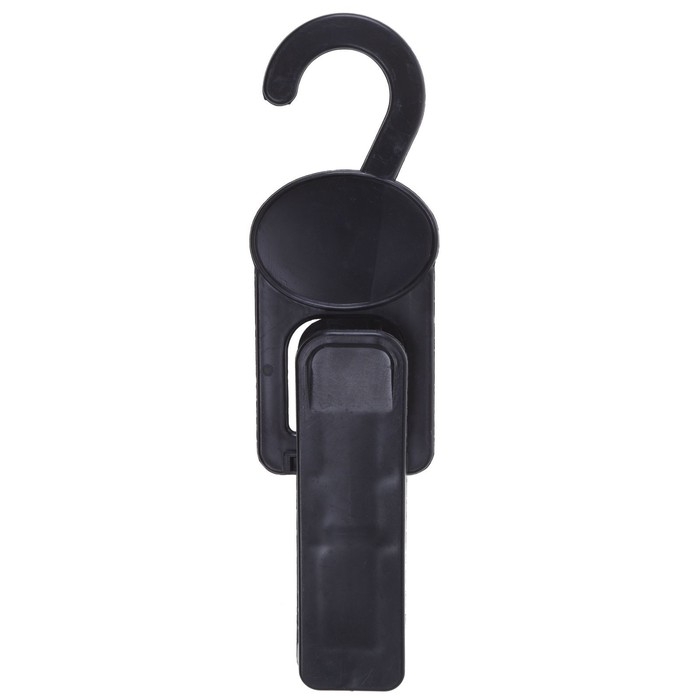 Крючок с прищепкой 4,3&times;2,5&times;15,5, L=15,5, цвет чёрный