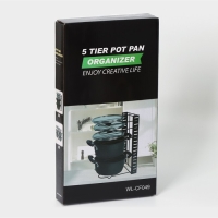 Подставка для сковородок Доляна, 25×22×38 см, цвет чёрный Подставка для сковородок Доляна, 25×22×38 см, цвет чёрный