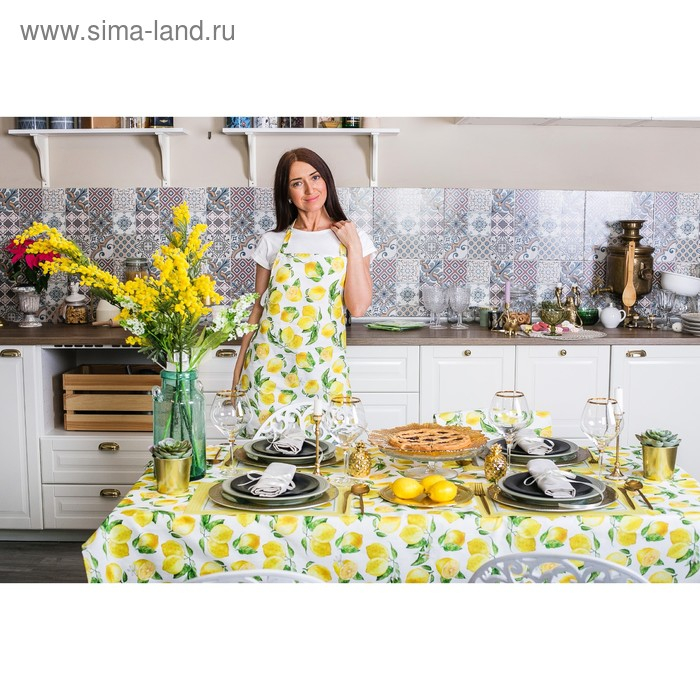 Фартук "Этель" Лимоны 60х65 см см, 100% хл, репс 190 гр/м2