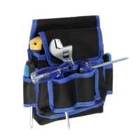 Сумка-пояс для инструментов ТУНДРА, одинарная, 2 кармана, 4 петли Сумка-пояс для инструментов ТУНДРА, одинарная, 2 кармана, 4 петли