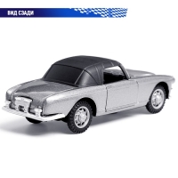 Машина металлическая &laquo;Ретро&raquo;, 1:32, инерционная, открываются двери, цвет серый