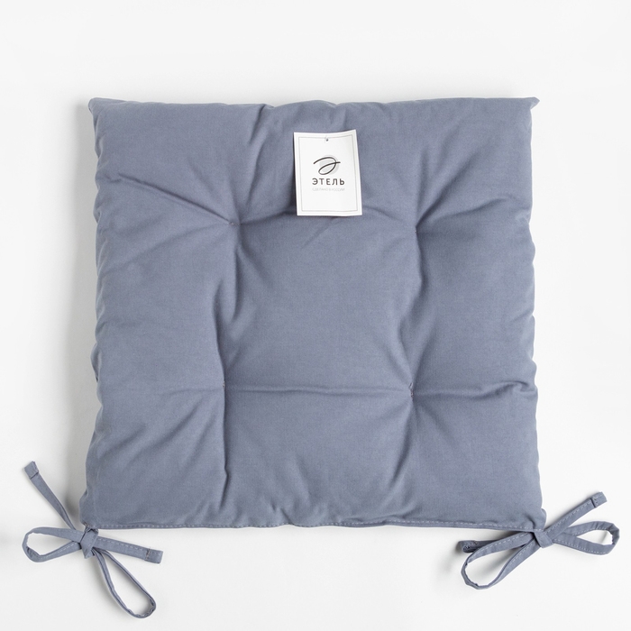 Сидушка на стул Этель Kitchen 42х42 см, цв. синий, 100% хл, саржа 220 г/м2