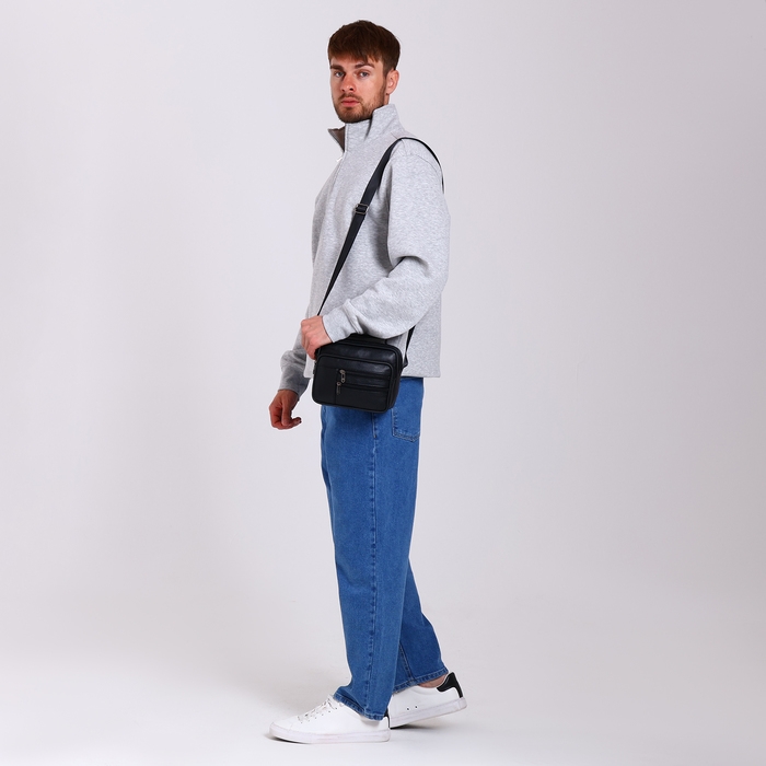 Сумка мужская, цвет чёрный Сумка мужская, цвет чёрный