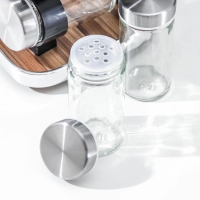 Набор для специй &laquo;Модерн&raquo;, 32,5&times;7&times;12,5 см, ёмкость, 90 мл, 4&times;9,5 см, 12 шт