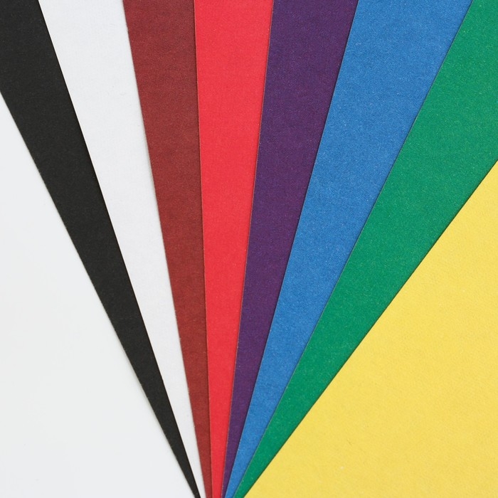 Набор &laquo;1 сентября:Для отличной учёбы&raquo;, цветной картон 8 листов, 8 цветов, плотность 220 г/м односторонний, цветная бумага 8 листов, 8 цветов, двухсторонний, формат А4