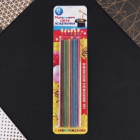 Свечи для торта незадуваемые &laquo;Разноцветные&raquo;, 24 шт., 16,8 х 0,3 см