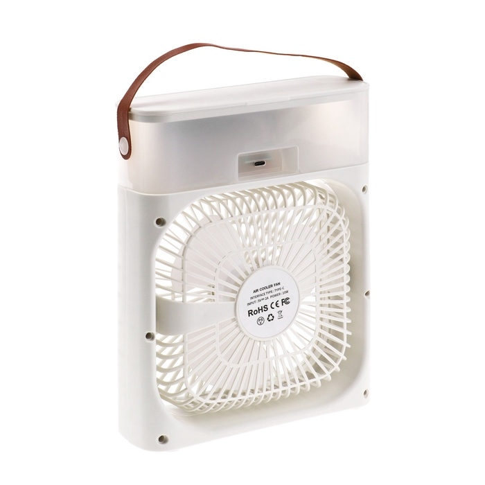 Портативный вентилятор LOF-06, с функцией увлажнителя, 3 скорости, питание USB, белый Портативный вентилятор LOF-06, с функцией увлажнителя, 3 скорости, питание USB, белый