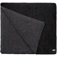 Шарф Nobilis, черный с серым меланжем Шарф Nobilis, черный с серым меланжем