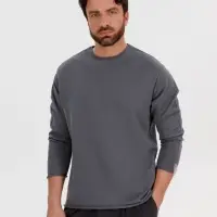 Лонгслив унисекс Siluetti Fuori, серый, размер S/M