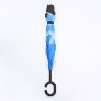 Зонт - наоборот &laquo;Небеса&raquo;, механический, 8 спиц, R = 53/60 см, D = 120 см, цвет МИКС