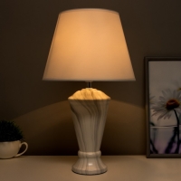 Лампа настольная "Ильмрамор" 1хЕ27 40Вт серый 25х25х42 см RISALUX Лампа настольная "Ильмрамор" 1хЕ27 40Вт серый 25х25х42 см RISALUX