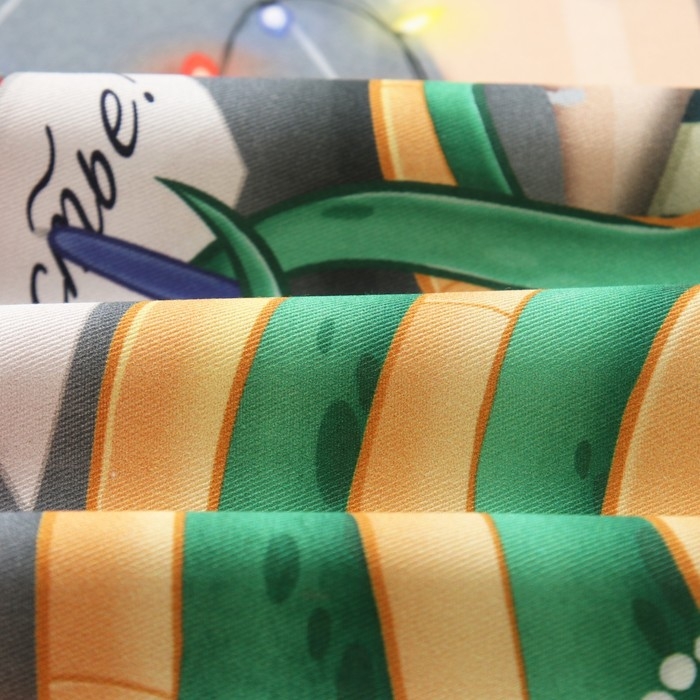 Новый год. Символ года. Змея. Кухонное полотенце Этель "Исполняю желания" 40х70 см, 100% хл, саржа 190 г/м2