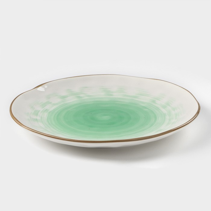 Тарелка фарфоровая Доляна &laquo;Космос&raquo;, d=21,2 см, цвет белый