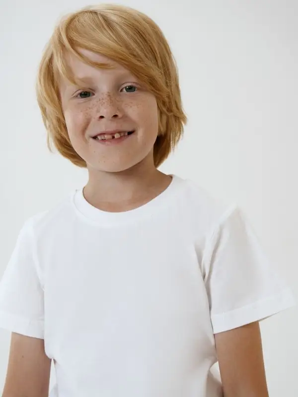 Футболка детская T-Bolka Kids, белая (белоснежная), 6 лет