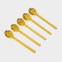 Палочка стеклянная для мёда &laquo;Медок&raquo;, 15&times;3,2 см, цвет жёлтый