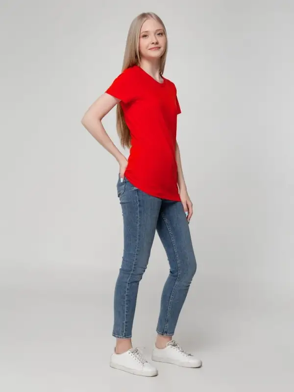 Футболка женская T-bolka Lady красная, размер S Футболка женская T-bolka Lady красная, размер S