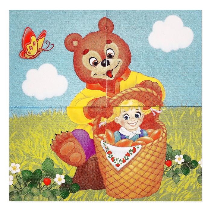 Кубики картонные «Любимые сказки», 4 шт Кубики картонные «Любимые сказки», 4 шт