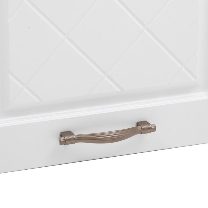 Шкаф навесной ШВ 400 Прованс, 400х300х720, МДФ, Белый/Белый