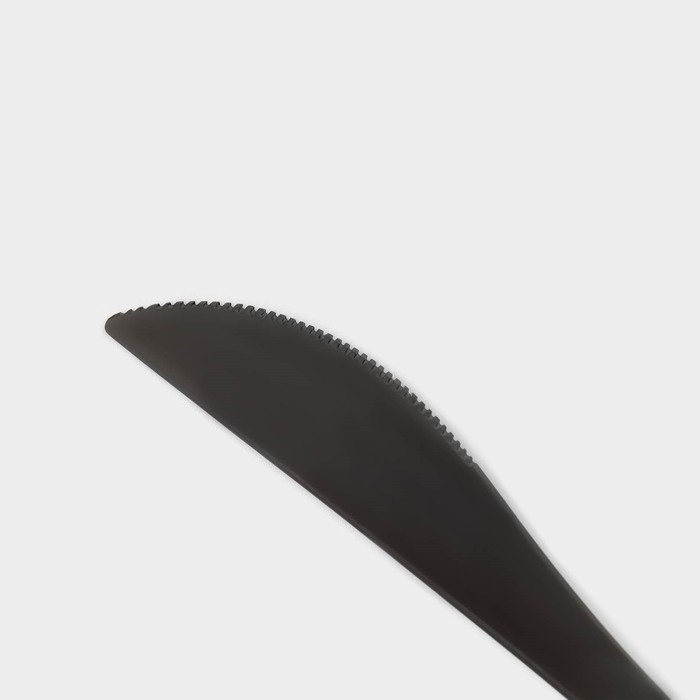 Столовые приборы из нержавеющей стали Magistro &laquo;Фолк&raquo;, 4 предмета, цвет чёрный