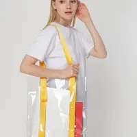 Шопер Clear Fest, прозрачный с желтыми ручками Шопер Clear Fest, прозрачный с желтыми ручками