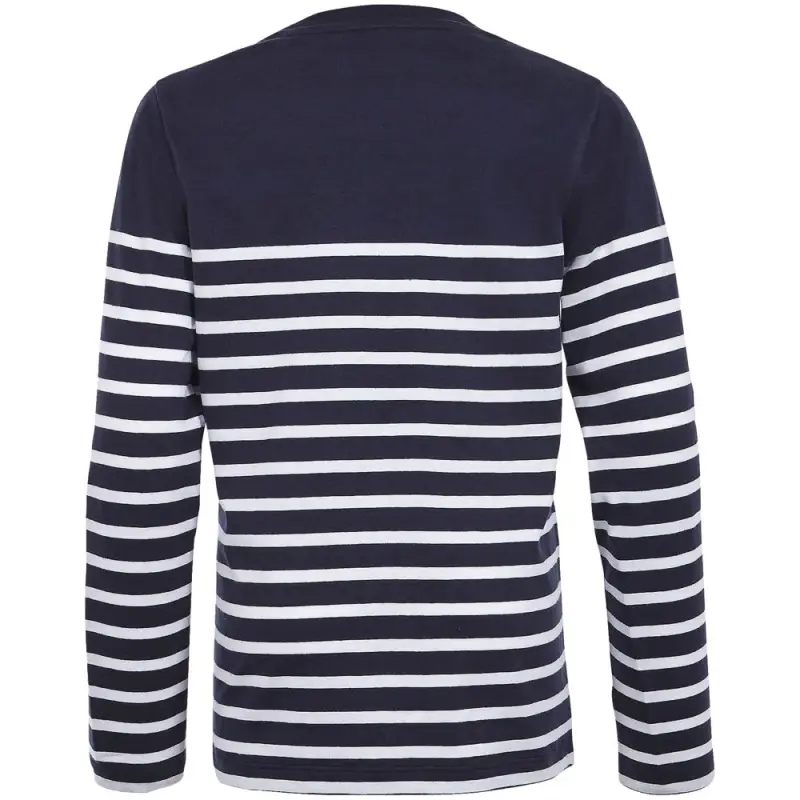 Футболка детская с длинным рукавом Matelot LSL Kids, темно-синяя с белым, на рост 96-104 см (4 года)