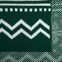 Плед Elnik, зеленый с молочно-белым Плед Elnik, зеленый с молочно-белым