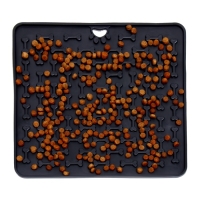 Коврик для лизания на присосках 18,5 х 18,5 см, TPE, чёрный Коврик для лизания на присосках 18,5 х 18,5 см, TPE, чёрный