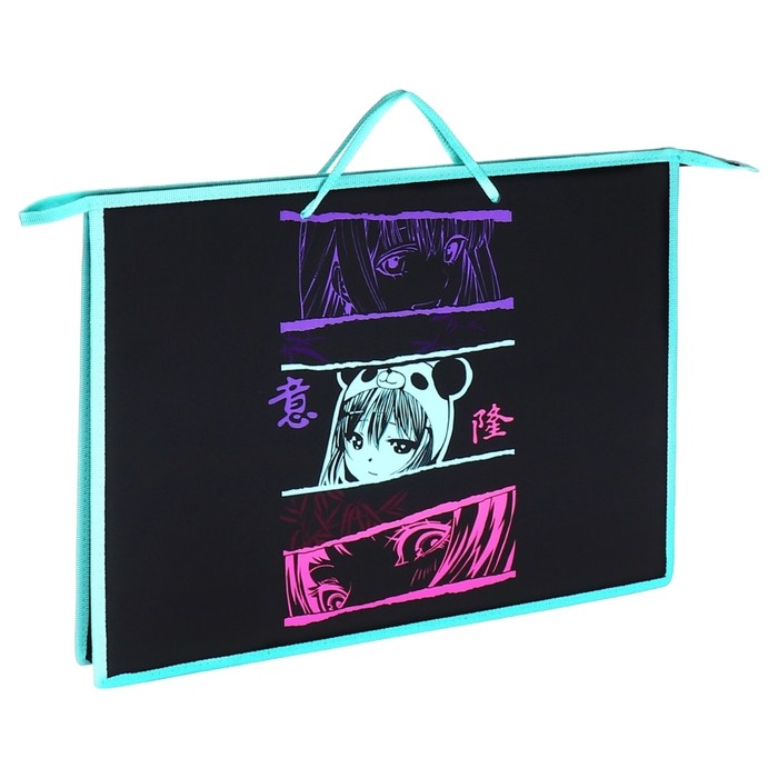 Папка А3 с ручками пластик/текстиль молния сверху 50 мм 470*345 ПР 3 -20 Папка А3 с ручками пластик/текстиль молния сверху 50 мм 470*345 ПР 3 -20 "Тянка-панда" 72686 1032778