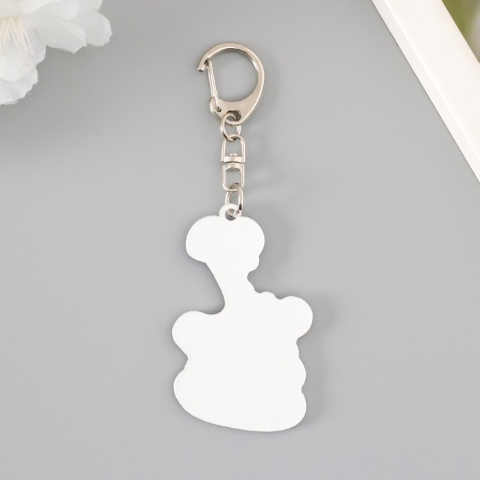 Брелок акрил "Змей с лимонадом в стеклянной кружке" 5,8х3,8 см