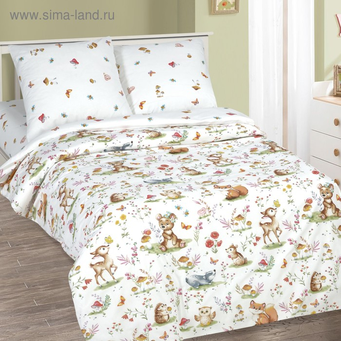 Постельное бельё 1,5 сп Артпостель &laquo;Лесные друзья&raquo;, 145х215, 150х214, 70х70см - 2шт
