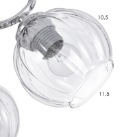 Люстра "Эшли" 5х40Вт Е27 Хром 55х55х20см Люстра "Эшли" 5х40Вт Е27 Хром 55х55х20см