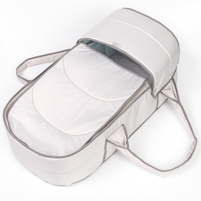 Люлька-переноска для новорожденных  &laquo;Ассорти&raquo;, цвет светло-серый