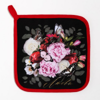 Набор кухонный &laquo;Flowers&raquo; варежка-прихватка 20х28см, прихватка 19х19см,100% хл