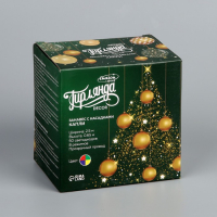 Гирлянда &laquo;Занавес&raquo; 2.5 &times; 0.65 м с насадками &laquo;Капли&raquo;, IP20, прозрачная нить, 50 LED, свечение мульти, 8 режимов, 220 В