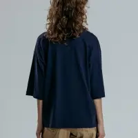 Футболка оверсайз унисекс Base Space, темно-синяя, размер XS/S