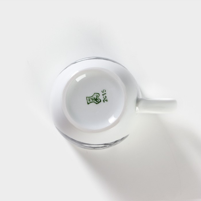 Кружка фарфоровая &laquo;Тигр&raquo;, 300 мл, белая