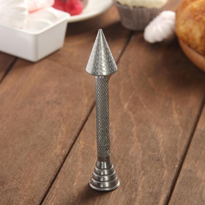 Гвоздь кондитерский для создания цветов Доляна, 13,5×2,5 см, цвет серебристый Гвоздь кондитерский для создания цветов Доляна, 13,5×2,5 см, цвет серебристый