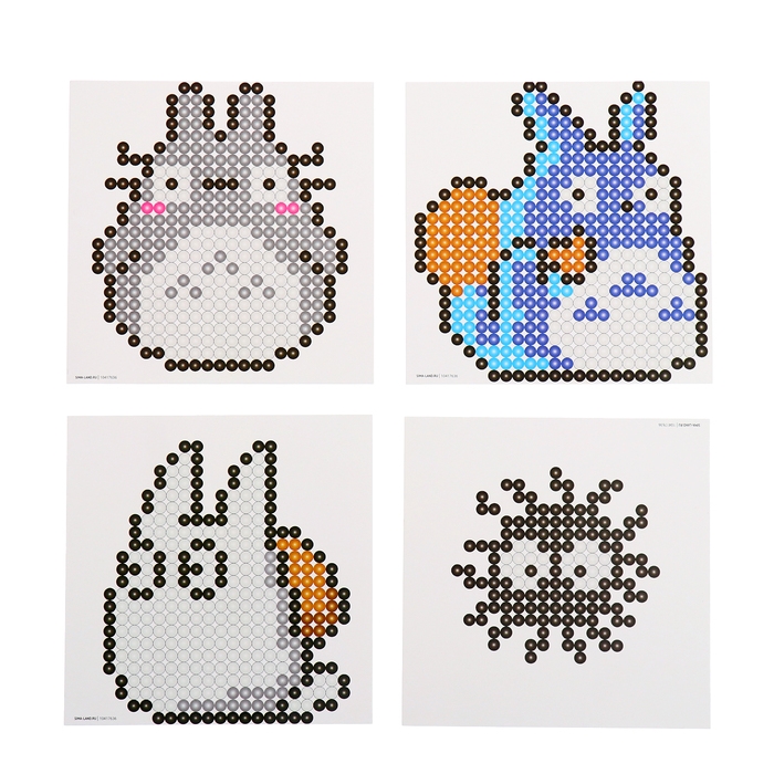 Аквамозаика &laquo;Тоторо&raquo;, более 1200 шариков, 4 фигурки