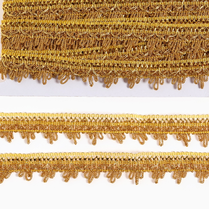 Тесьма золотая 3 см, в рулоне 10 метров