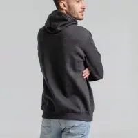 Толстовка с капюшоном Snake II черный меланж, размер M