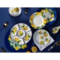 Чайная пара Доляна «Лимон», 2 предмета: чашка 250 мл, блюдце d=15 см Чайная пара Доляна «Лимон», 2 предмета: чашка 250 мл, блюдце d=15 см