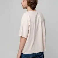 Футболка унисекс оверсайз Street Vibes, бежевая, размер M/L Футболка унисекс оверсайз Street Vibes, бежевая, размер M/L