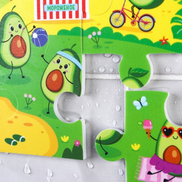 Мягкий пазл для малышей &laquo;Авокадо&raquo;, 6 деталей, Крошка Я