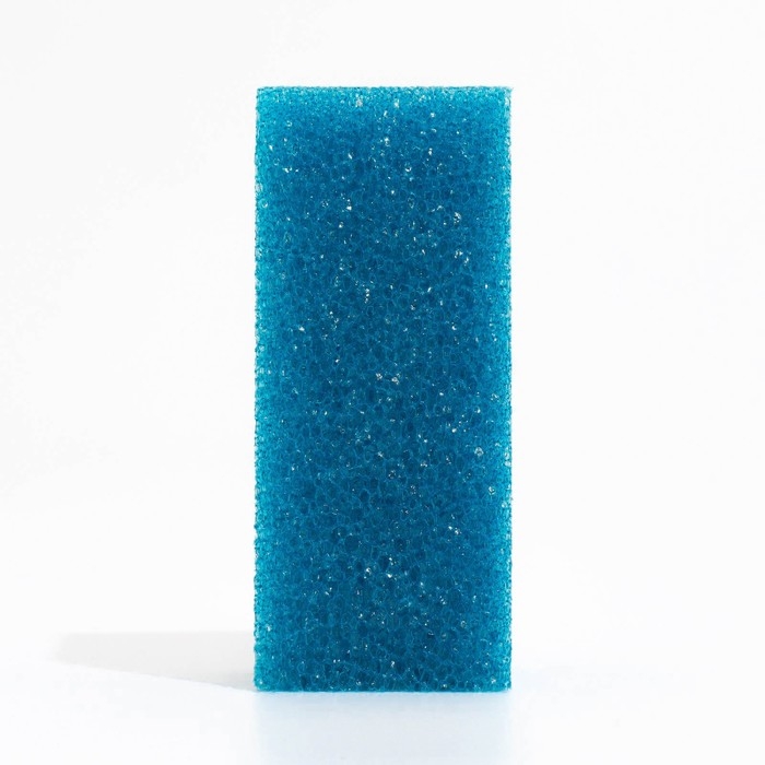 Губка прямоугольная для фильтра № 1, крупнопористая, 4 х 4,5 х 11 см, синяя Губка прямоугольная для фильтра № 1, крупнопористая, 4 х 4,5 х 11 см, синяя