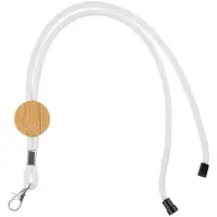 Шнурок для бейджа Tube Wood, белый Шнурок для бейджа Tube Wood, белый